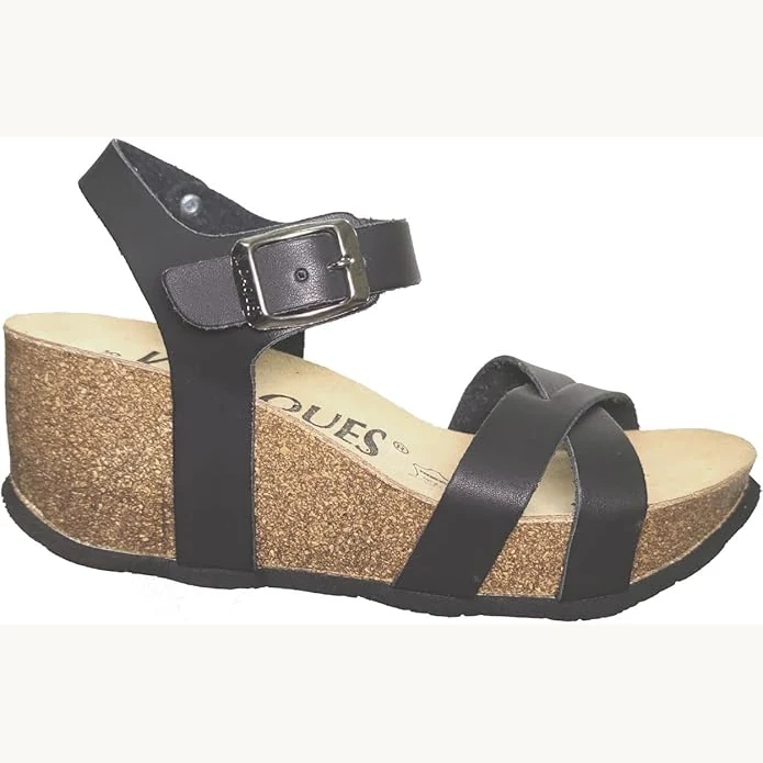 K.Daques Castell, sandale nu-pied noir femme